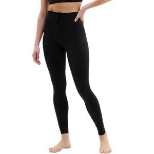 Athleta Salutation Stash High Rise Cargo Legging Size Large In Black